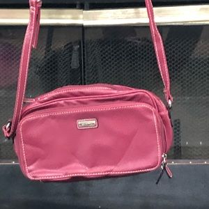 Small pink shoulder bag